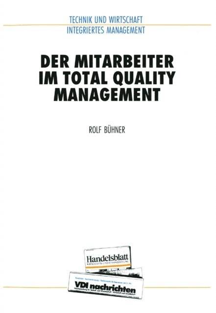 Rolf Buhner - Der Mitarbeiter im Total Quality Management, E-bok