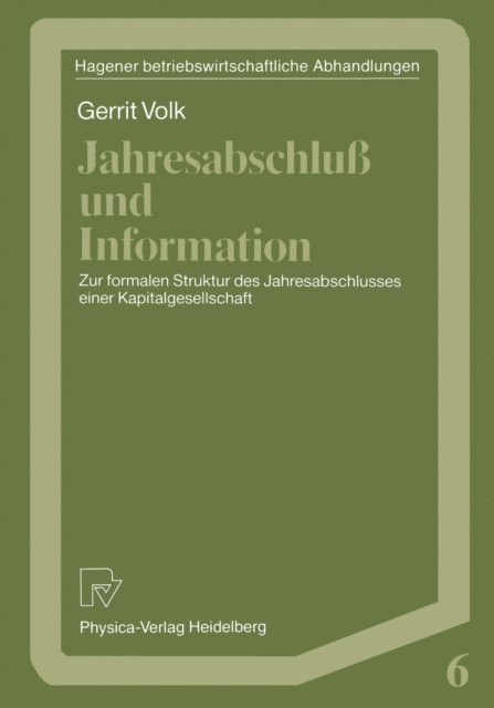 Gerrit Volk - Jahresabschluß und Information, E-bok