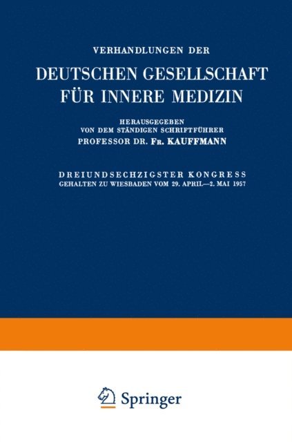 K. Miehlke - Dreiundsechzigster Kongress, E-bok