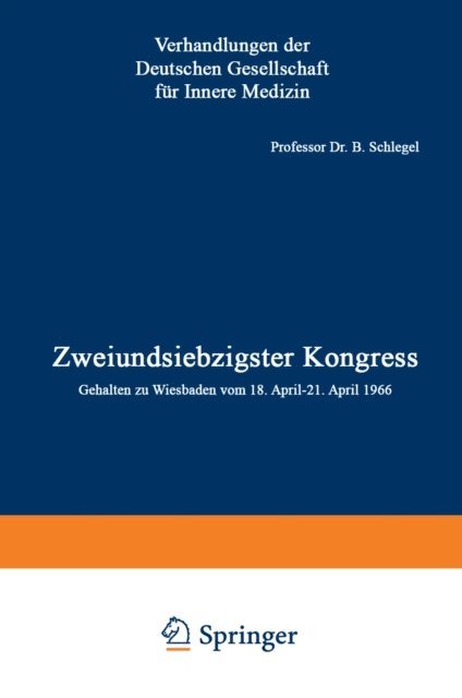 B. Schlegel - Zweiundsiebzigster Kongress, E-bok
