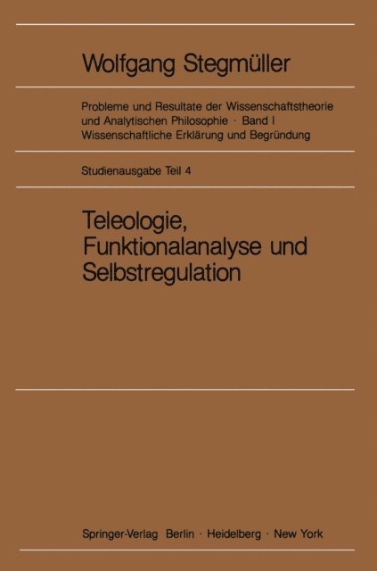 Matthias Varga von Kibed - Teleologie, Funktionalanalyse und Selbstregulation (Kybernetik), E-bok
