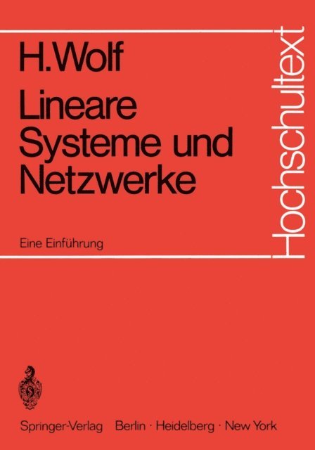 Helmuth Wolf - Lineare Systeme und Netzwerke, E-bok