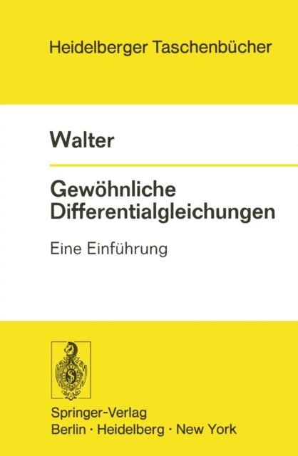 Wolfgang Walter - Gewöhnliche Differentialgleichungen, E-bok