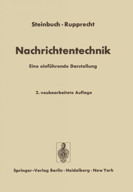 Werner Rupprecht, Karl Steinbuch - Nachrichtentechnik, E-bok