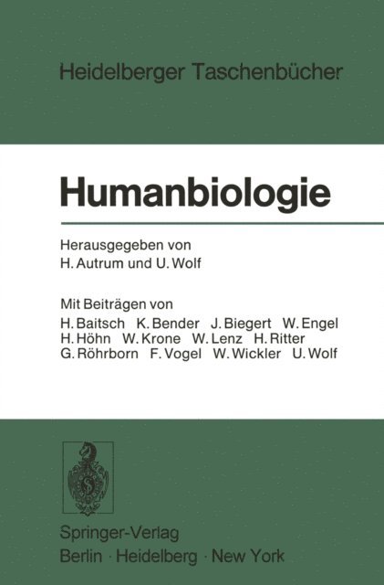 U. Wolf, H. Autrum - Humanbiologie, E-bok