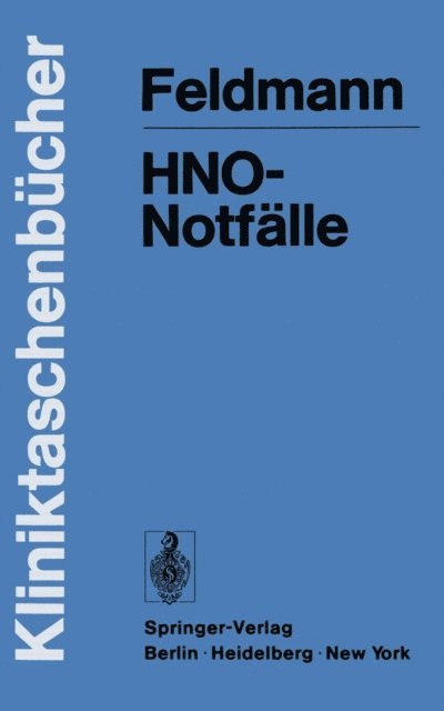 H. Feldmann - HNO-Notfälle, E-bok