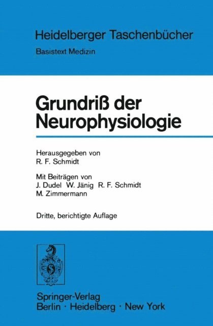 Robert F. Schmidt - Grundriß der Neurophysiologie, E-bok
