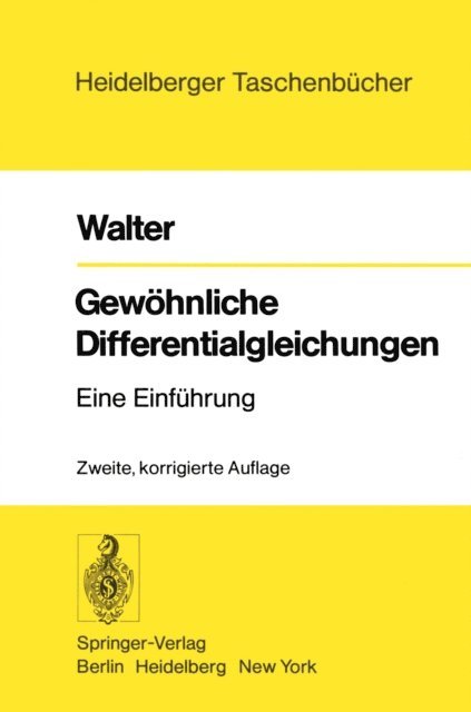 Wolfgang Walter - Gewöhnliche Differentialgleichungen, E-bok