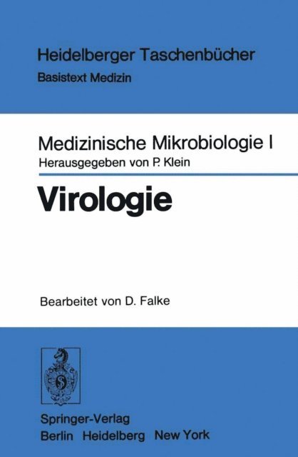 P. Klein - Medizinische Mikrobiologie I, E-bok