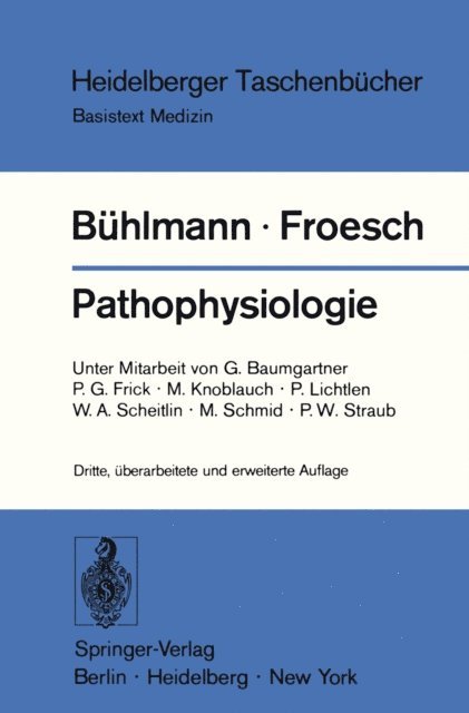 E.R. Froesch, A.A. Buhlmann - Pathophysiologie, E-bok. Tillgänglighet: Lägg i varukorg