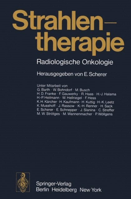 E. Scherer - Strahlentherapie, E-bok