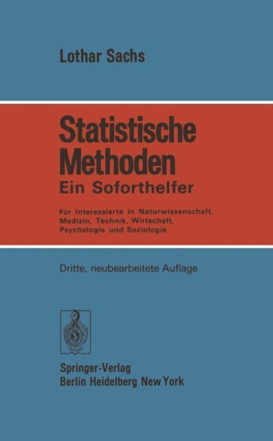 Lothar Sachs - Statistische Methoden, E-bok