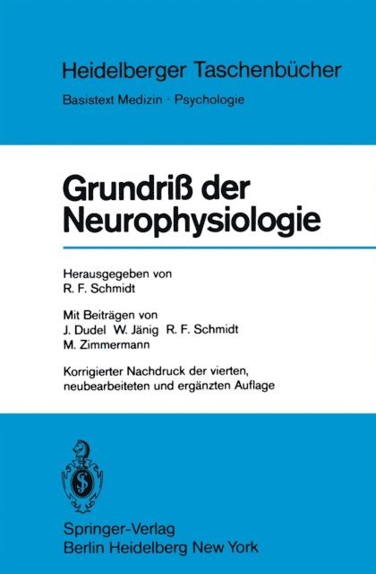 R. F. Schmidt - Grundriß der Neurophysiologie, E-bok