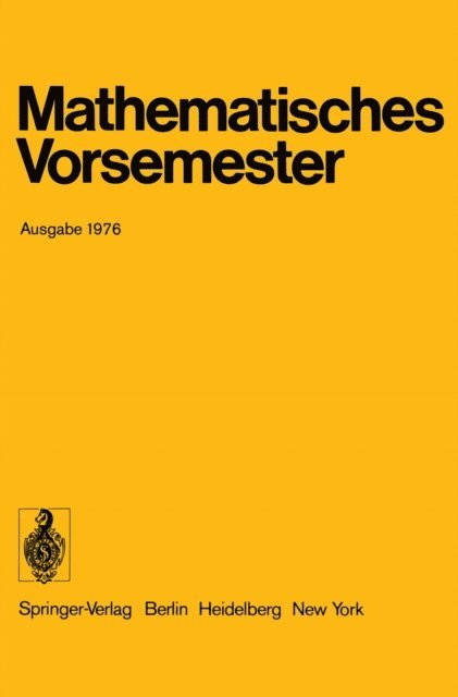 G. Richter - Mathematisches Vorsemester, E-bok