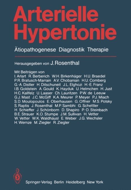 Rainer Kolloch, Julius Rosenthal - Arterielle Hypertonie, E-bok. Tillgänglighet: Lägg i varukorg