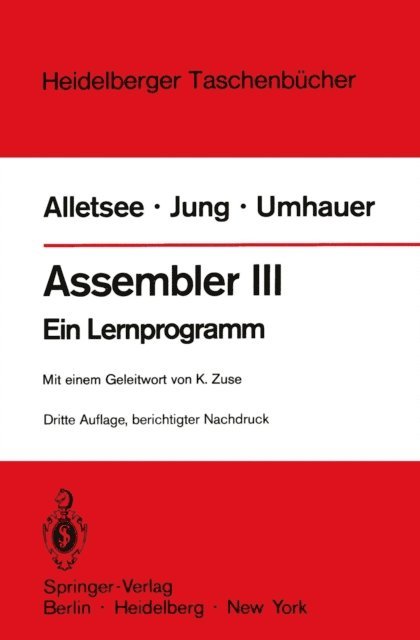 Gerd F. Umhauer, Horst Jung, Rainer Alletsee - Assembler III, E-bok