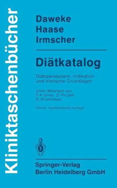 K. Irmscher, J. Haase, H. Daweke - Diätkatalog, E-bok