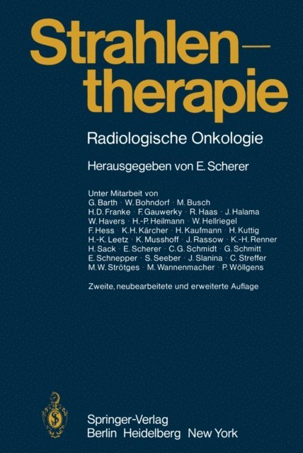 E. Scherer - Strahlentherapie, E-bok