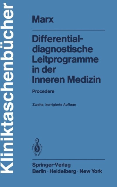H. Marx - Differentialdiagnostische Leitprogramme in der Inneren Medizin, E-bok