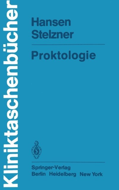 F. Stelzner, H. Hansen - Proktologie, E-bok
