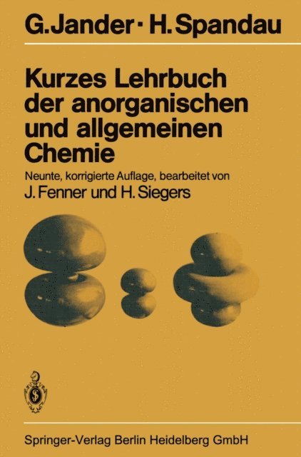 H. Spandau, G. Jander - Kurzes Lehrbuch der anorganischen und allgemeinen Chemie, E-bok