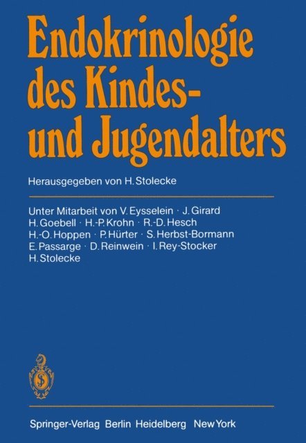 H. Stolecke - Endokrinologie des Kindes- und Jugendalters, E-bok