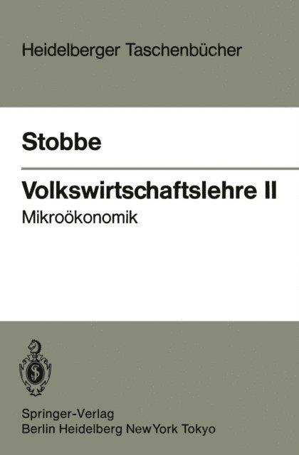 Alfred Stobbe - Volkswirtschaftslehre II, E-bok