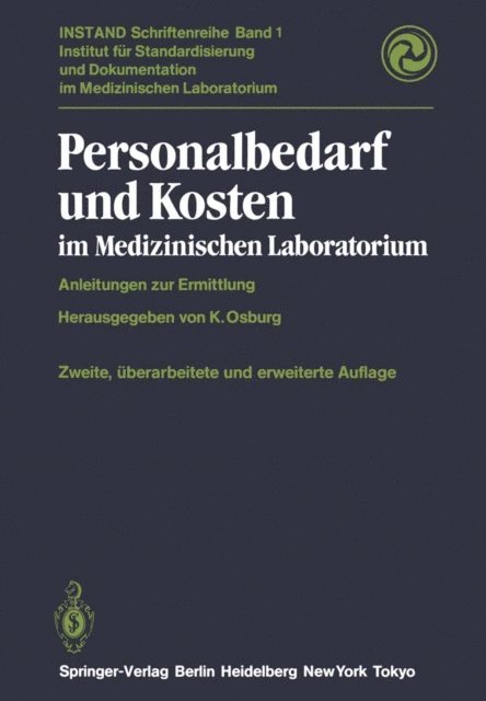 K. Osburg - Personalbedarf und Kosten im Medizinischen Laboratorium, E-bok
