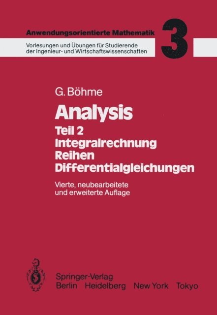 Gert Bohme - Analysis, E-bok