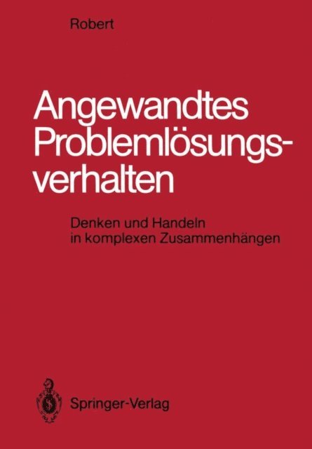 Robert Sell - Angewandtes Problemlösungsverhalten, E-bok