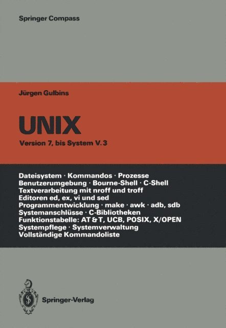 Jurgen Gulbins - UNIX, E-bok