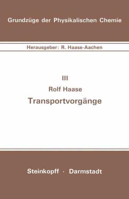 R. Haase - Transportvorgänge, E-bok