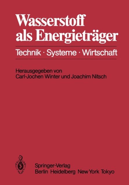 Joachim Nitsch, Carl-Jochen Winter - Wasserstoff als Energieträger, E-bok