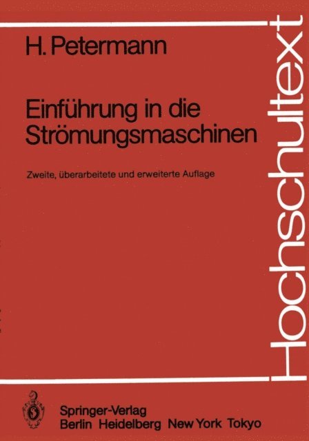 H. Petermann - Einführung in die Strömungsmaschinen, E-bok