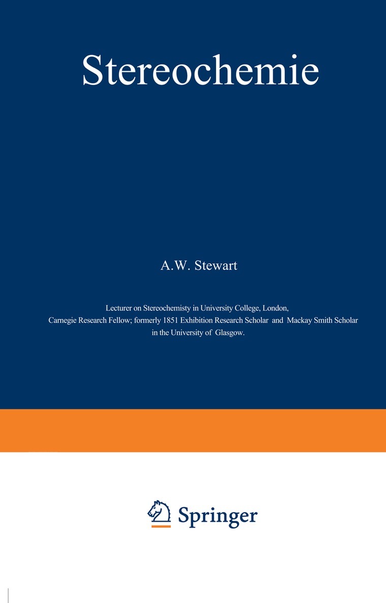 A.W. Stewart, Karl Löffler - Stereochemie, Häftad