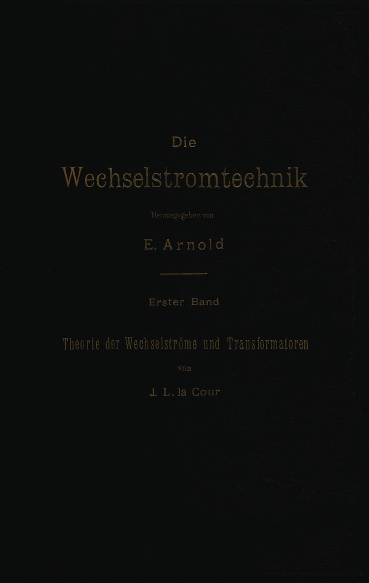 Theorie der Wechselströme und Transformatoren