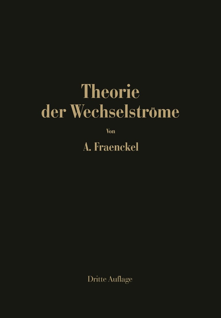 Theorie der Wechselströme