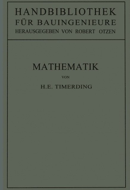 H. E. Timerding, Robert Otzen - Mathematik, E-bok