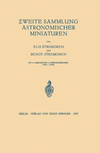 Bengt Stromgren, Elis Stromgren - Zweite Sammlung Astronomischer Miniaturen, E-bok