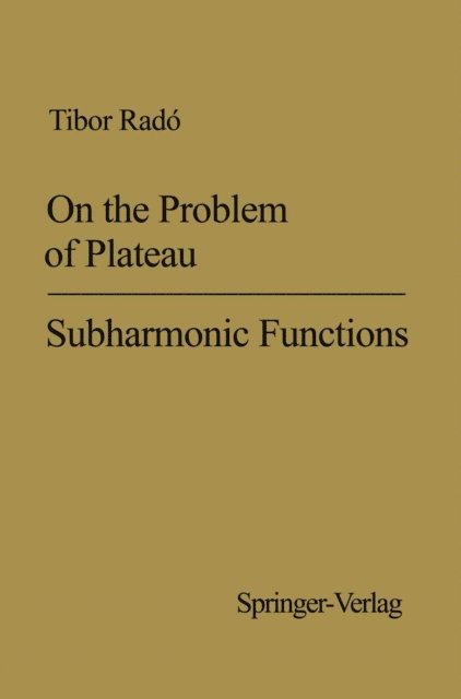 Tibor Rado - On the Problem of Plateau, E-bok