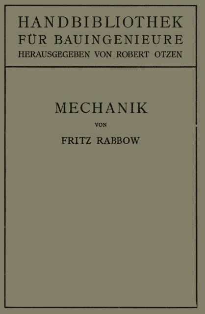 Fritz Rabbow, Robert Otzen - Mechanik, E-bok