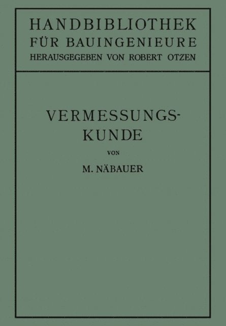 Martin Nabauer, Robert Otzen - Vermessungskunde, E-bok