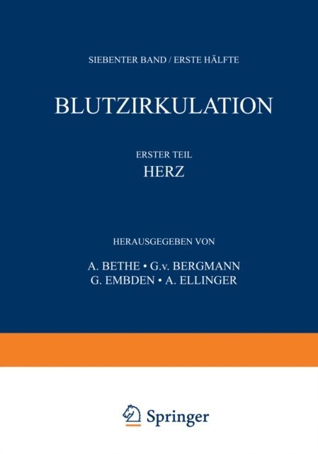 A. Ellinger, G. Embden, G. v. Bergmann, A. Bethe - Handbuch der normalen und pathologischen Physiologie, E-bok