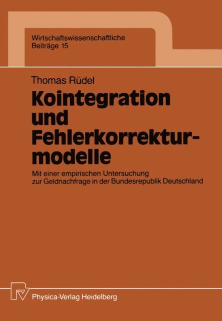 Thomas Rudel - Kointegration und Fehlerkorrekturmodelle, E-bok