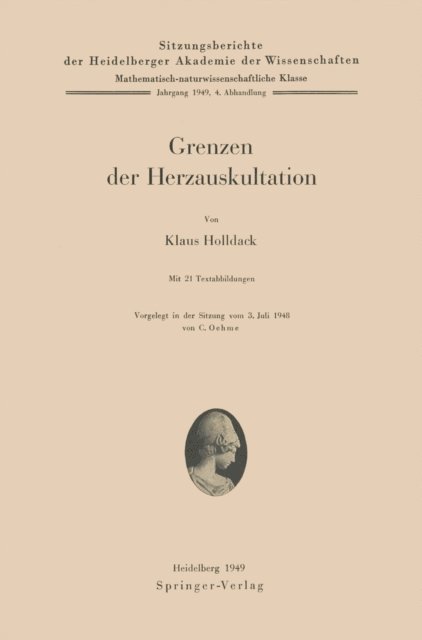 K. Holldack - Grenzen der Herzauskultation, E-bok