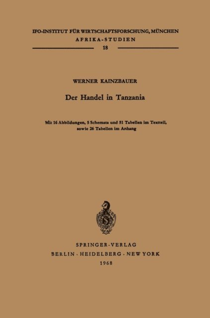 W. Kainzbauer - Der Handel in Tanzania, E-bok