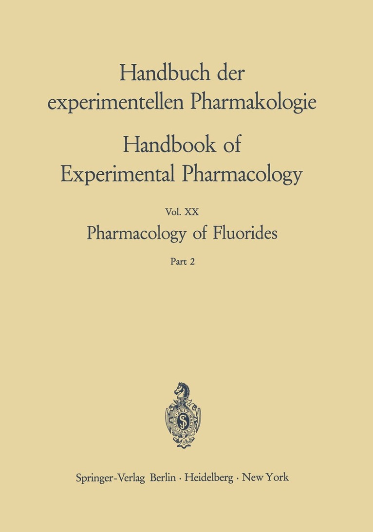 Frank A. Smith - Pharmacology of Fluorides, Häftad. Tillgänglighet: Lägg i varukorg
