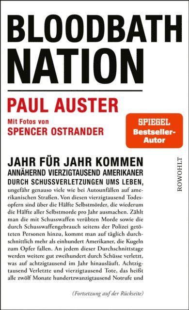 Spencer Ostrander, Paul Auster - Bloodbath Nation, E-bok