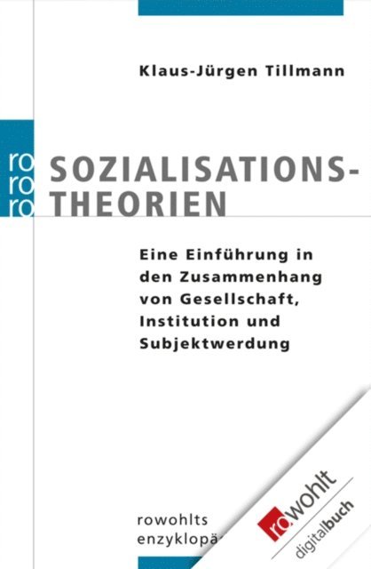 Klaus-Jurgen Tillmann - Sozialisationstheorien, E-bok