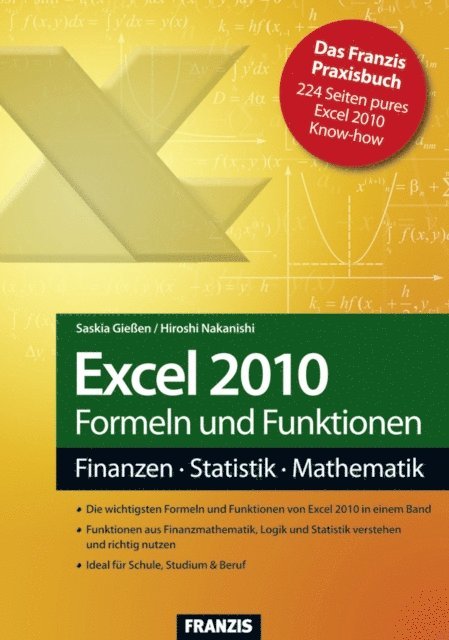 Hiroshi Nakanishi, Saskia Gieen - Excel 2010 Formeln und Funktionen, E-bok